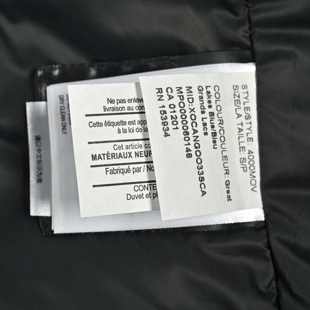 Black and Blue Parka - Men's