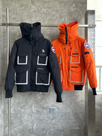 Navy Nylon Technical Parka - Men's