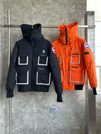 Navy Nylon Technical Parka - Men's