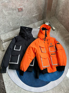 Navy Nylon Technical Parka - Men's