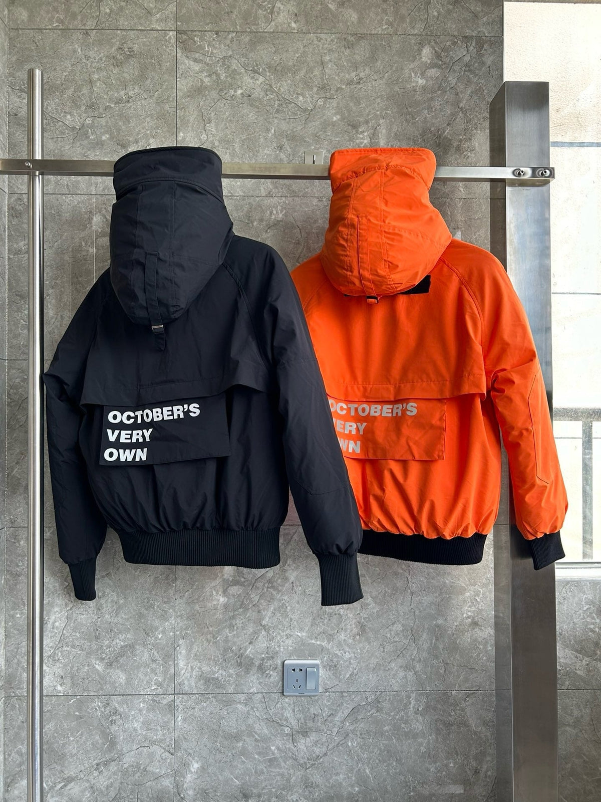 Navy Nylon Technical Parka - Men's