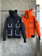 Navy Nylon Technical Parka - Men's