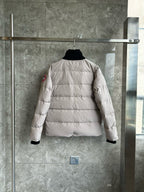 Black and White Puffer Jacket - Men's