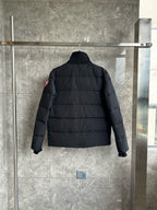 Black and White Puffer Jacket - Men's