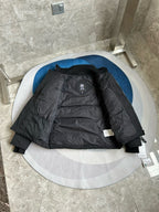 Black and White Puffer Jacket - Men's