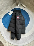 Black and White Puffer Jacket - Men's