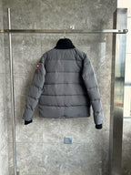 Black and White Puffer Jacket - Men's