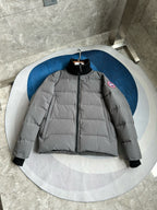 Black and White Puffer Jacket - Men's