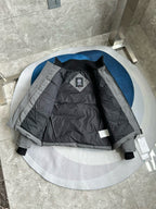 Black and White Puffer Jacket - Men's