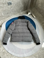 Black and White Puffer Jacket - Men's