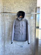 Black and White Puffer Jacket - Men's