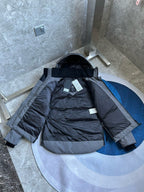Black and White Puffer Jacket - Men's
