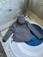 Black and White Puffer Jacket - Men's