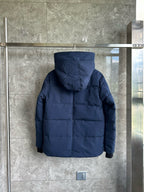 Black and White Puffer Jacket - Men's