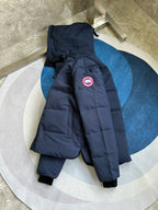 Black and White Puffer Jacket - Men's