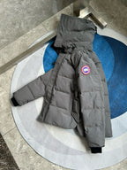 Black and White Puffer Jacket - Men's