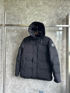 Black and White Puffer Jacket - Men's