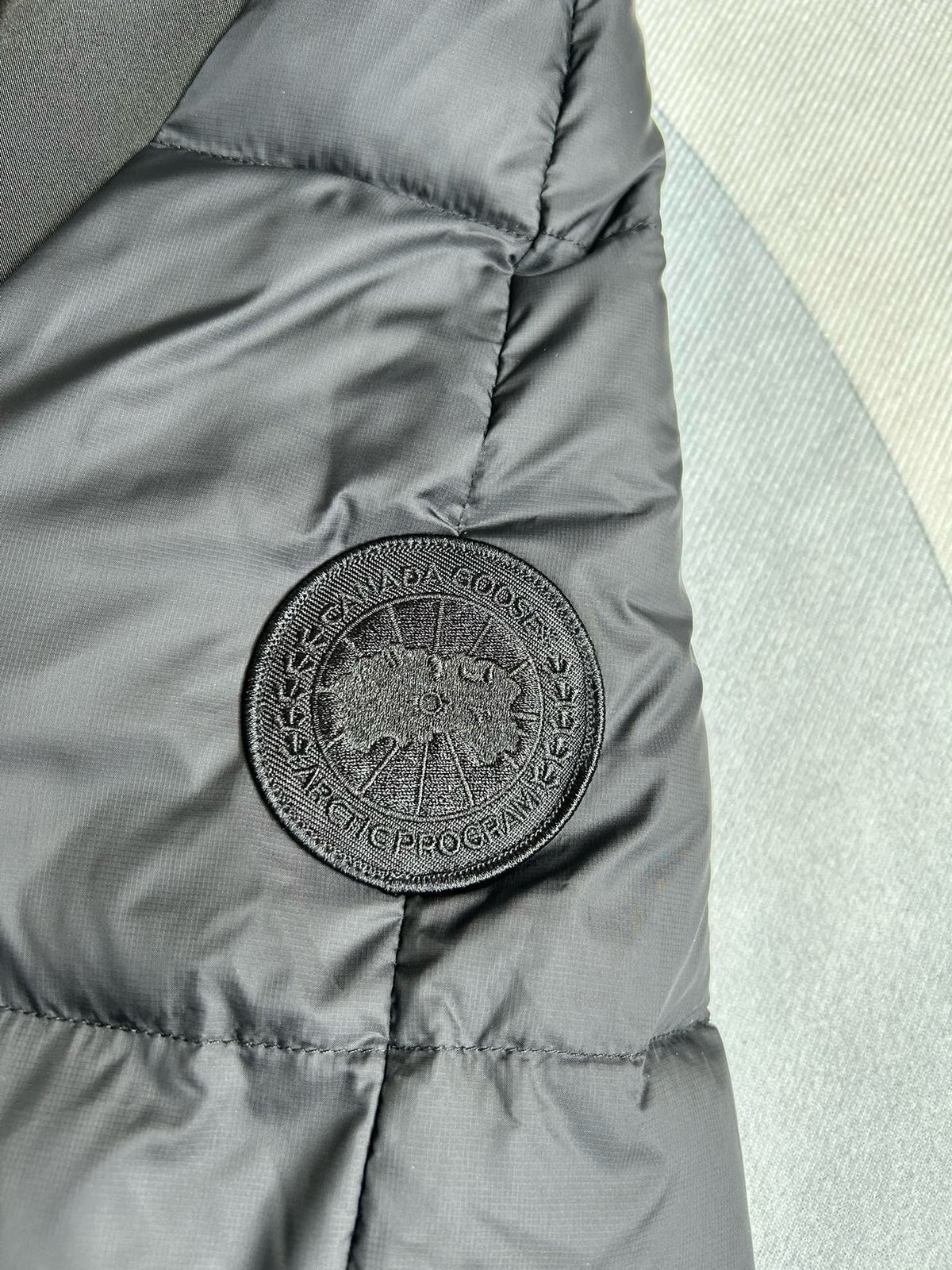 Black Nylon Hooded Puffer - Men's