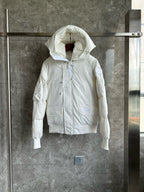Black Nylon Hooded Puffer - Men's