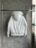 Black Nylon Hooded Puffer - Men's