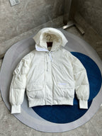 Black Nylon Hooded Puffer - Men's