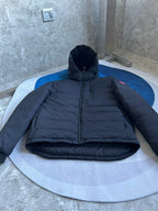 Black and White Puffer Jacket - Men's