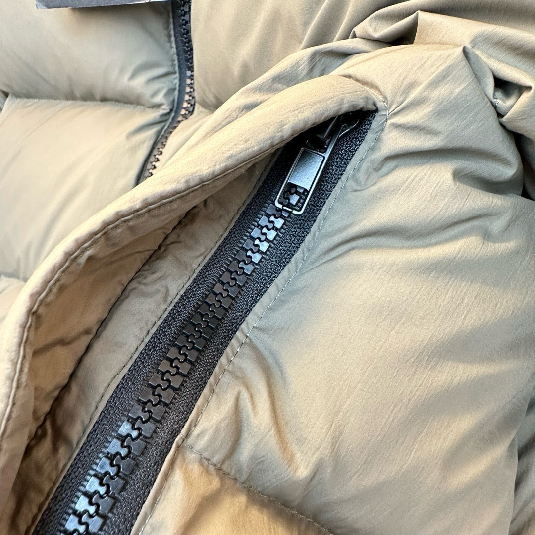 Black and Grey Puffer Jacket - Men's
