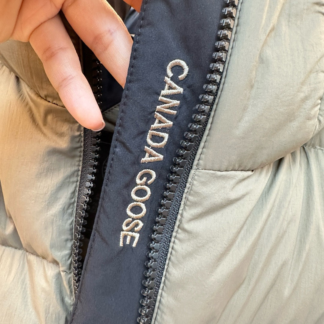 Black and Grey Puffer Jacket - Men's