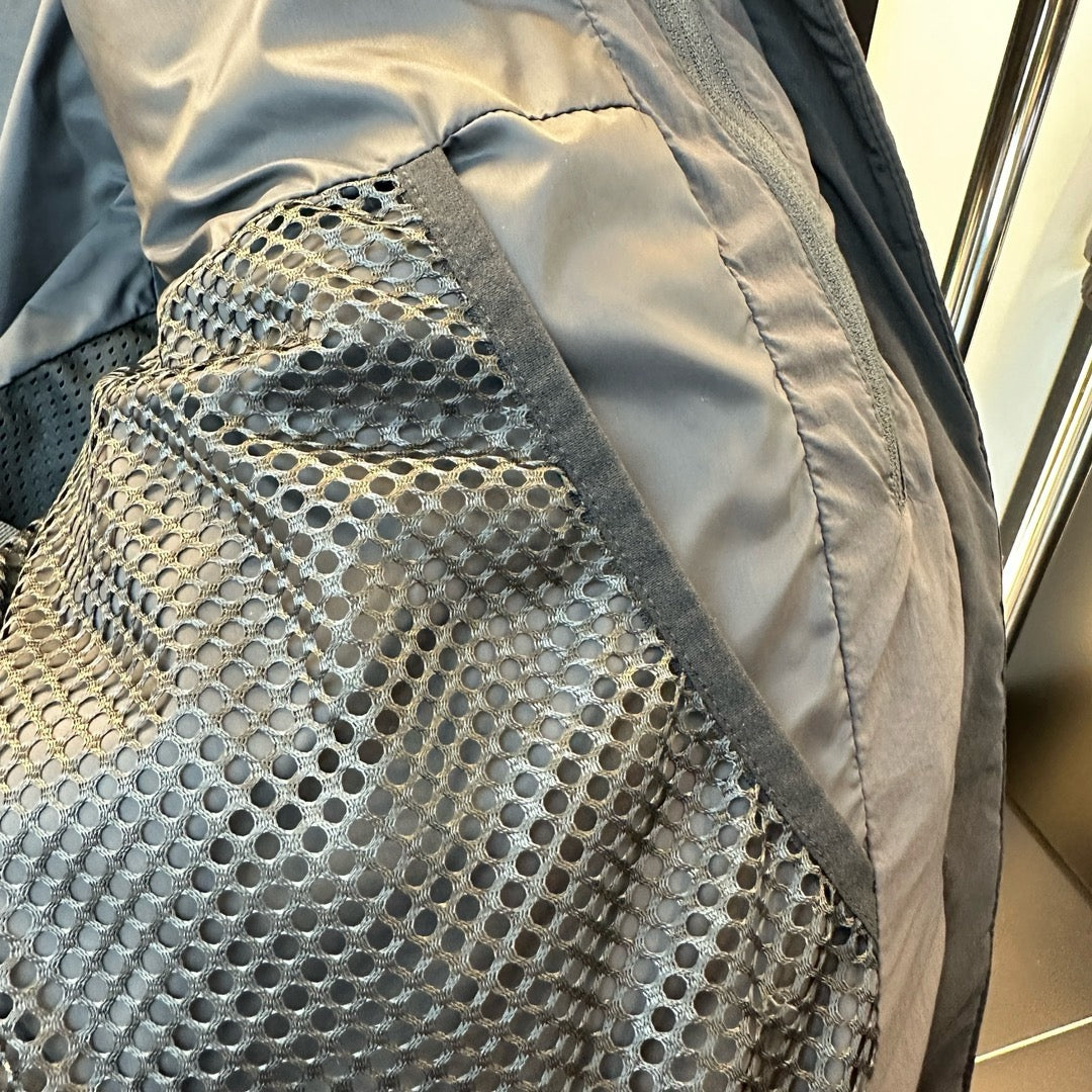 Black and Grey Puffer Jacket - Men's