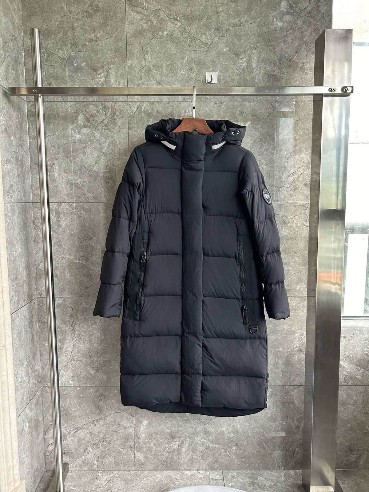 Black and White Parka - Men's