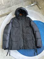 Black and White Parka - Men's