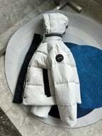 Black and White Puffer Jacket - Men's