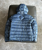 Black and White Puffer Jacket - Men's