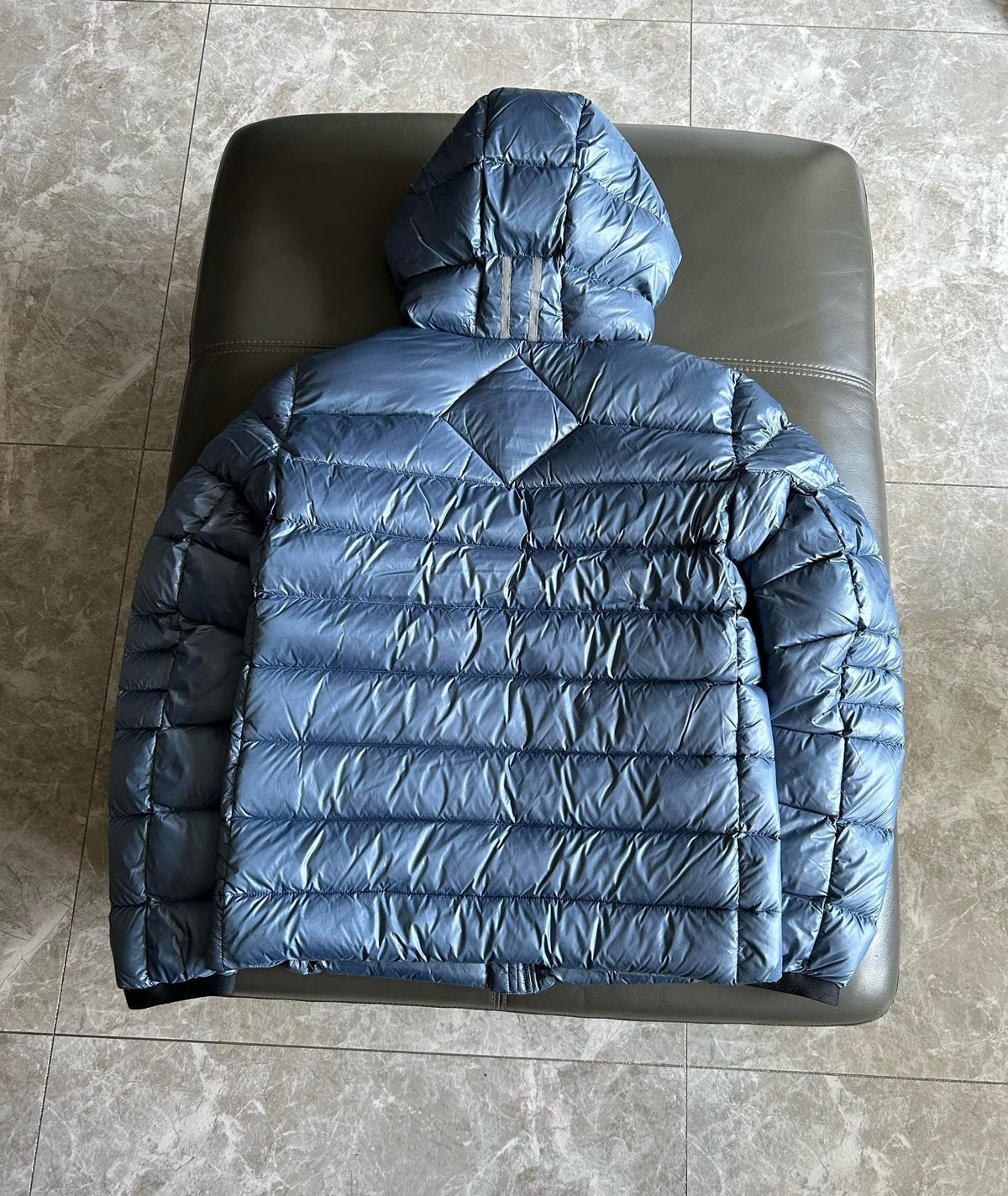 Black and White Puffer Jacket - Men's