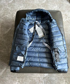 Black and White Puffer Jacket - Men's