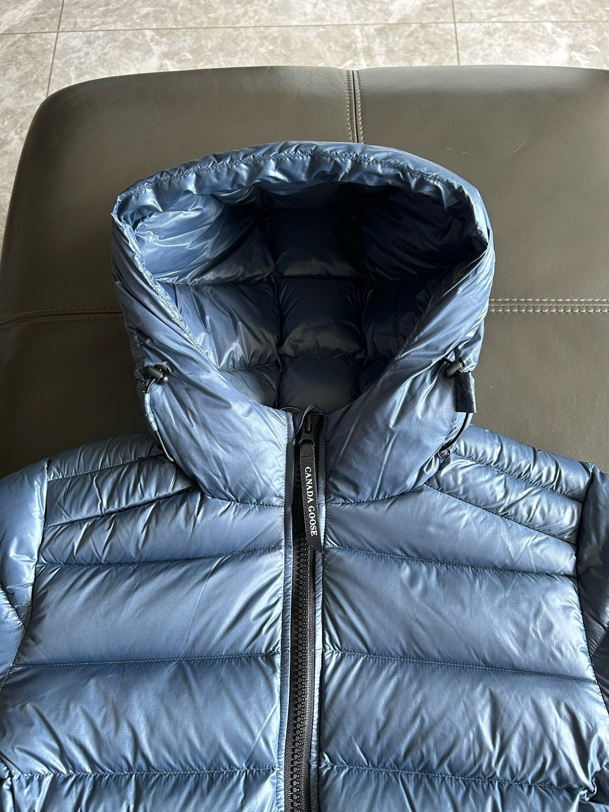 Black and White Puffer Jacket - Men's