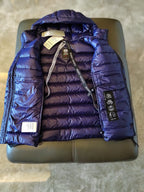 Black and White Puffer Jacket - Men's