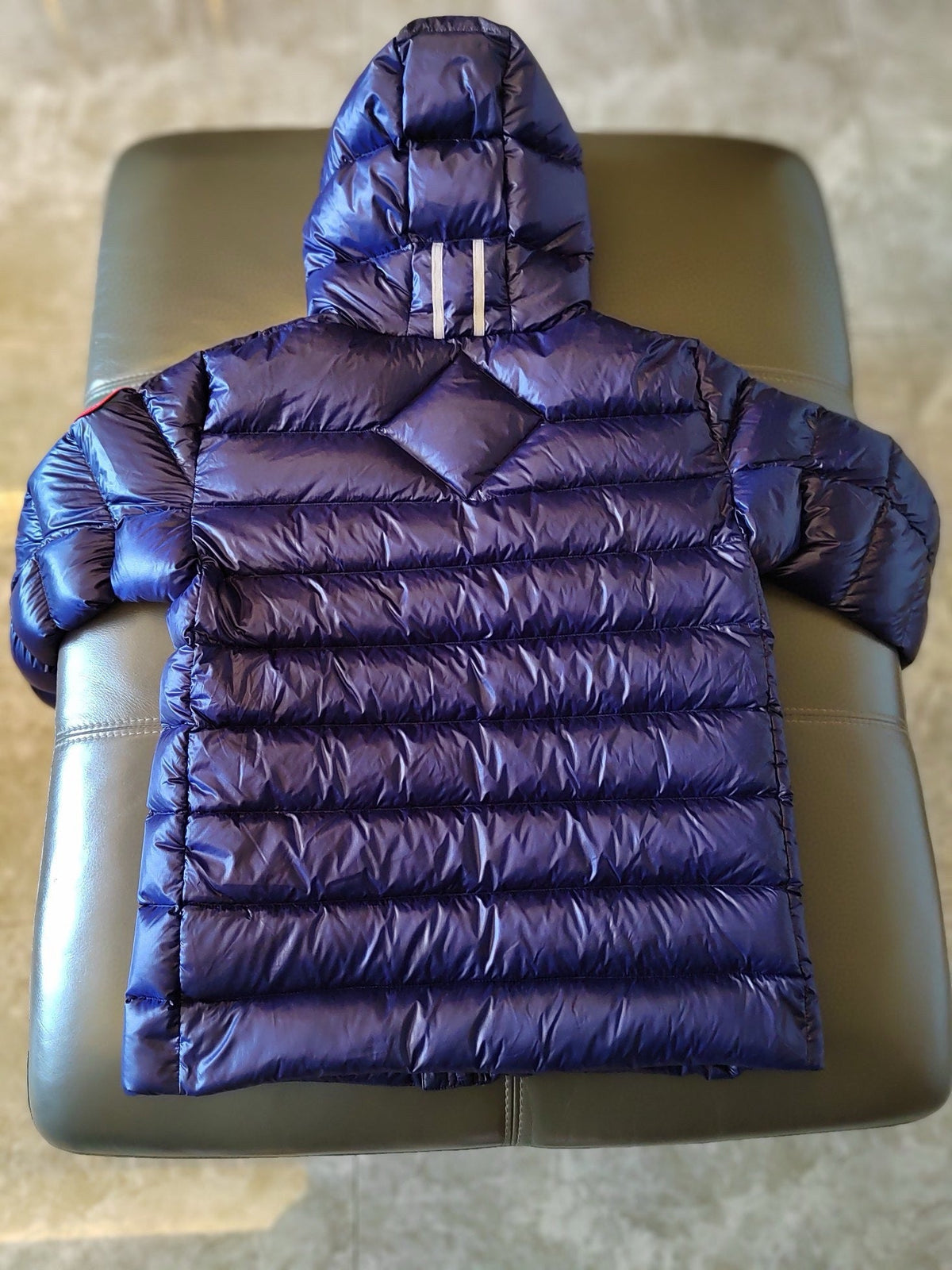 Black and White Puffer Jacket - Men's