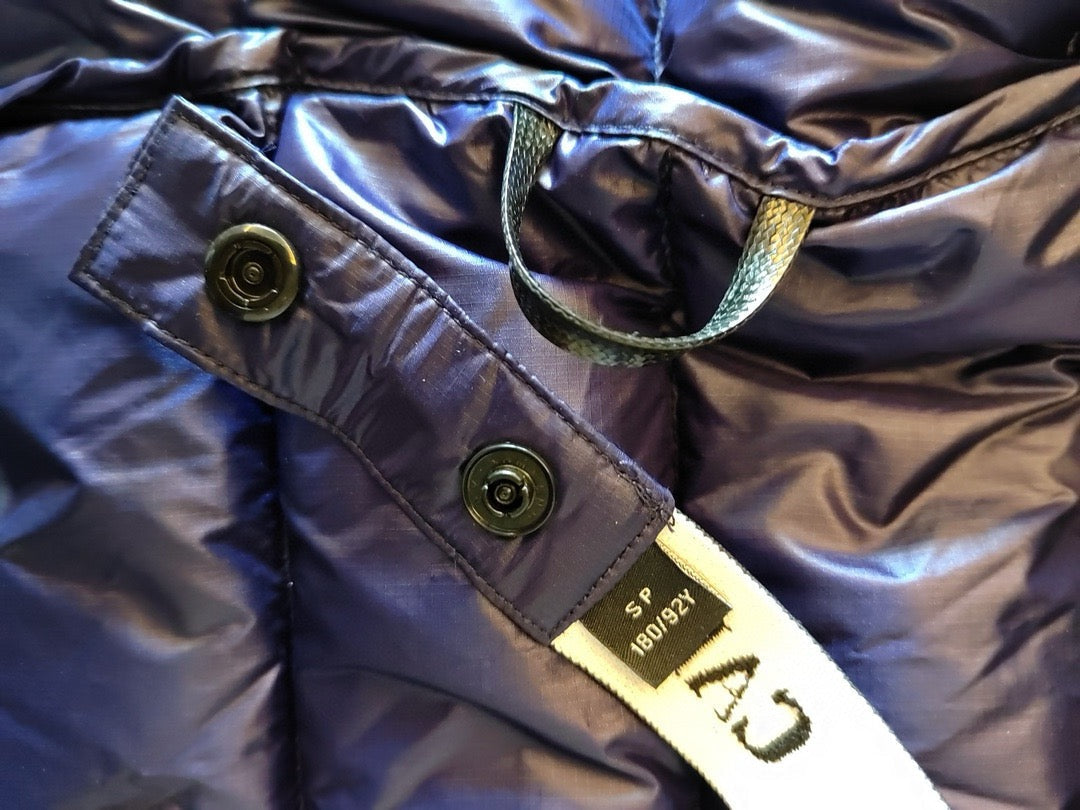Black and White Puffer Jacket - Men's
