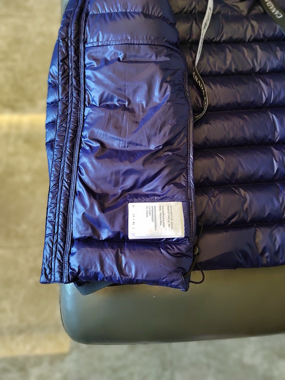 Black and White Puffer Jacket - Men's