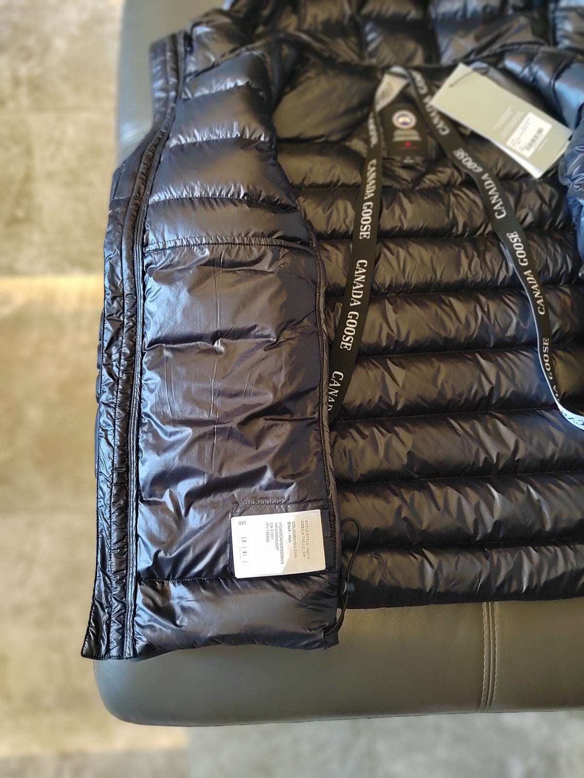 Black and White Puffer Jacket - Men's