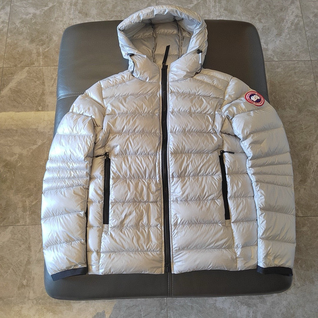 Black and White Puffer Jacket - Men's