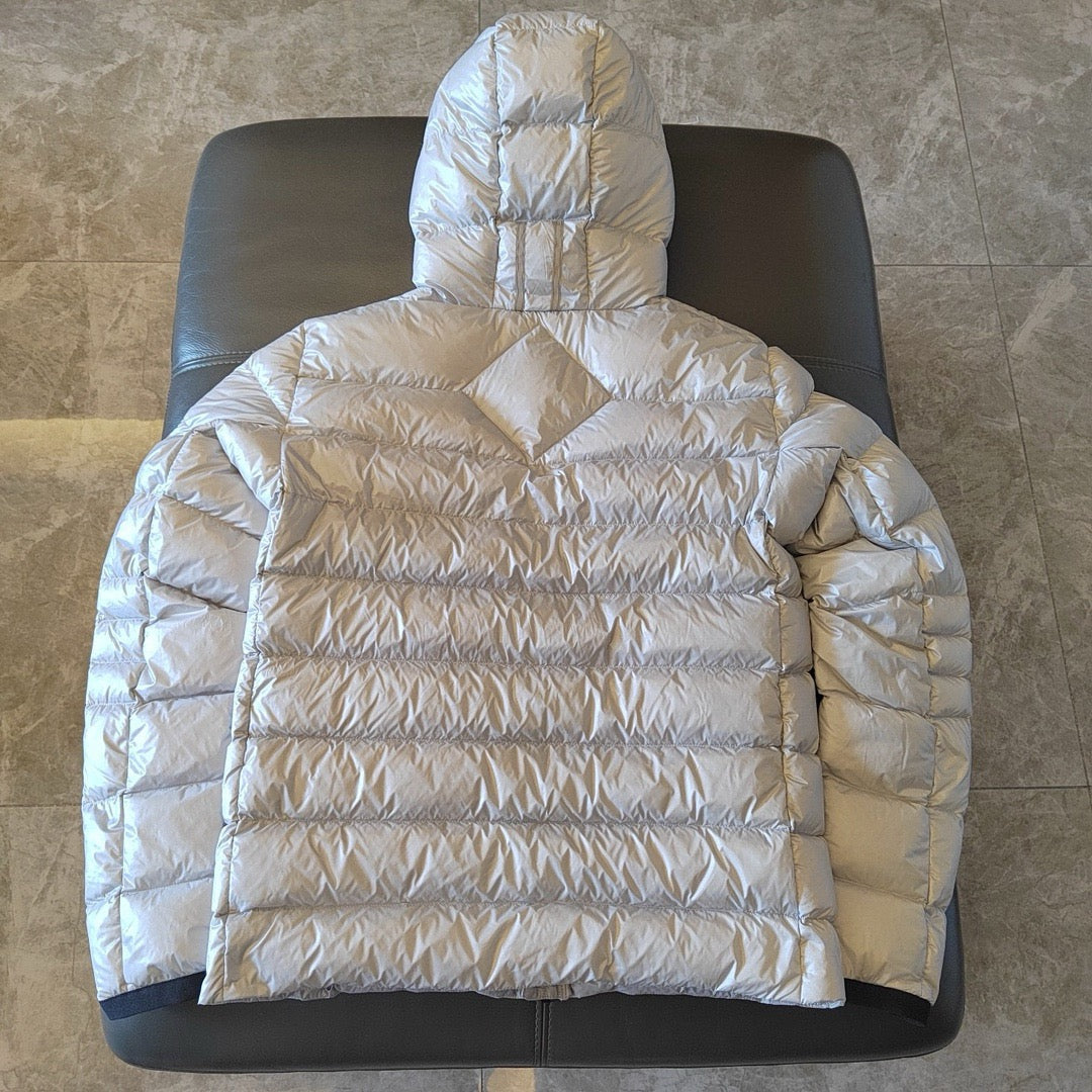 Black and White Puffer Jacket - Men's