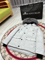 Black and White Parka - Men's