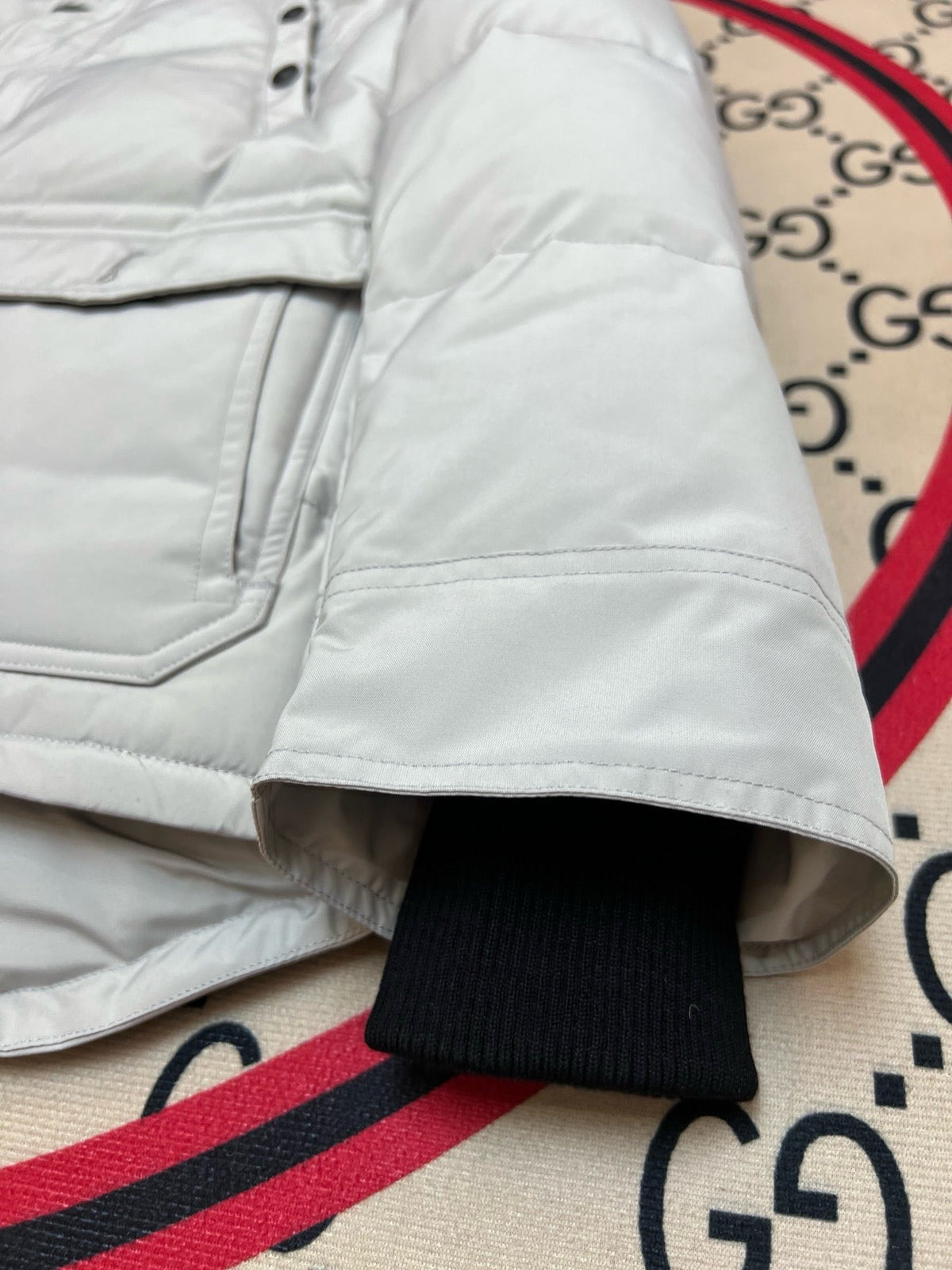 Black and White Parka - Men's