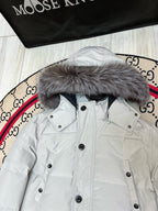 Black and White Parka - Men's