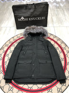 Black and White Parka - Men's