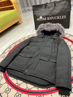 Black and White Parka - Men's