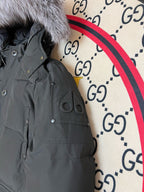 Black and White Parka - Men's