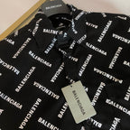 Black Cotton Text Print Long-Sleeve - Men's
